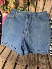 Vtg Gitano Jean Shorts Women  s 32/18 100 Cotton High Waisted Mom Shorts