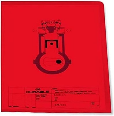 DURABLE STANDARD Sichthülle DIN A4 PP 0,12 mm rot 100 Hüllen