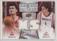 2009-10 Upper Deck Dual Game Materials Yao Ming Luis Scola #DG-YS HOF 2s2