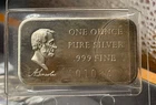 1972 Abraham Lincoln Bar 1 Troy oz.999 Silver by Madison Mint-#001084