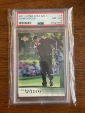 2001 Upper Deck Golf Tiger Woods e-Volve Auto Rookie Card 21