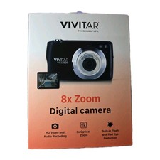 E1 Vivitar 8X Zoom Digital Camera SD Card Rechargeable Battery VES 529