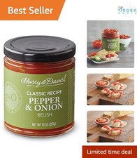 Pepper Onion Relish 10 Oz Hot Dog Hamburger Topping Condiment