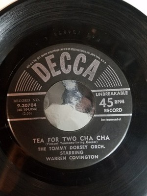 Tommy Dorsey And His - Tea For Two Cha Cha / My Baby Just Cares For M - G8100z