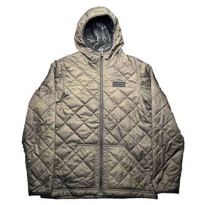 Oakley Chambers Primaloft Jacket Mens Large Green Puffer Insulated Full Zip Hood