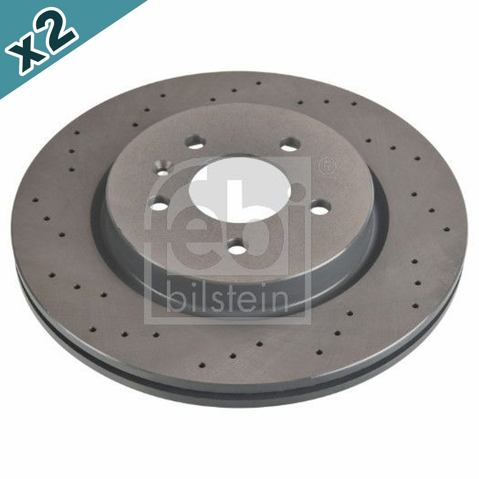 FEBI 108196 Brake Disc Rear Coated 315mm Diameter Fits Opel Astra Astra J