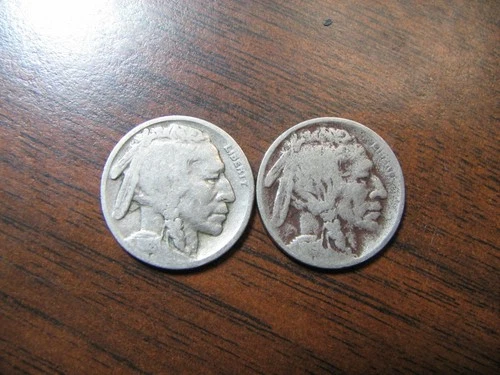 SEMI-KEY, EARLY DATE Buffalos, 1918 S & 1919 S , Good Examples, LOW PRICE