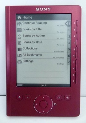 Sony Digital 5 in Book E Reader Pocket Edition PRS-300 Pink Rose Tested!