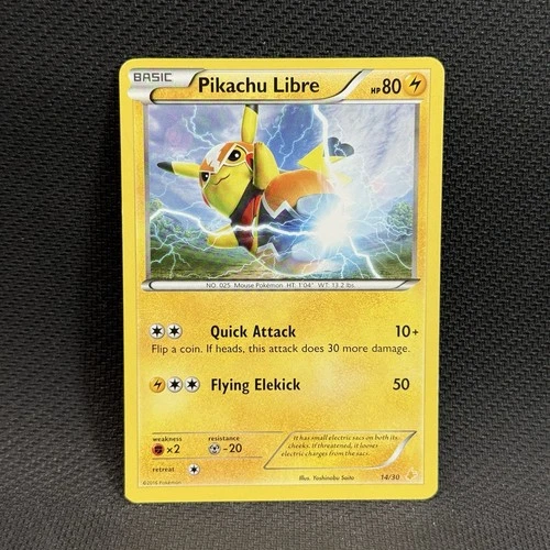 Pokemon XY Trainer Kit Pikachu Libre Card #14/30 Non Holo LP