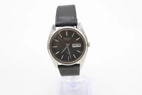# Vintage Gents Seiko 6309-8020 Automatic Black Dial Wristwatch Working