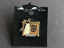 Vintage SeaWorld Sea World - Bad Hair Day - Penguin HTF Collectible Trading Pin