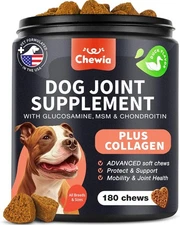 240 Chews Glucosamine for Dogs Dog Hip Joint Supplement Support Chondroitin USA