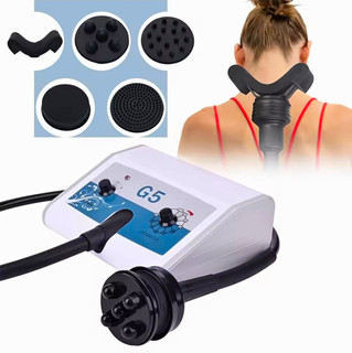 G5 elektrisches Handheld Vibrations Massagegerät kabelgebunden 5 Aufsätze