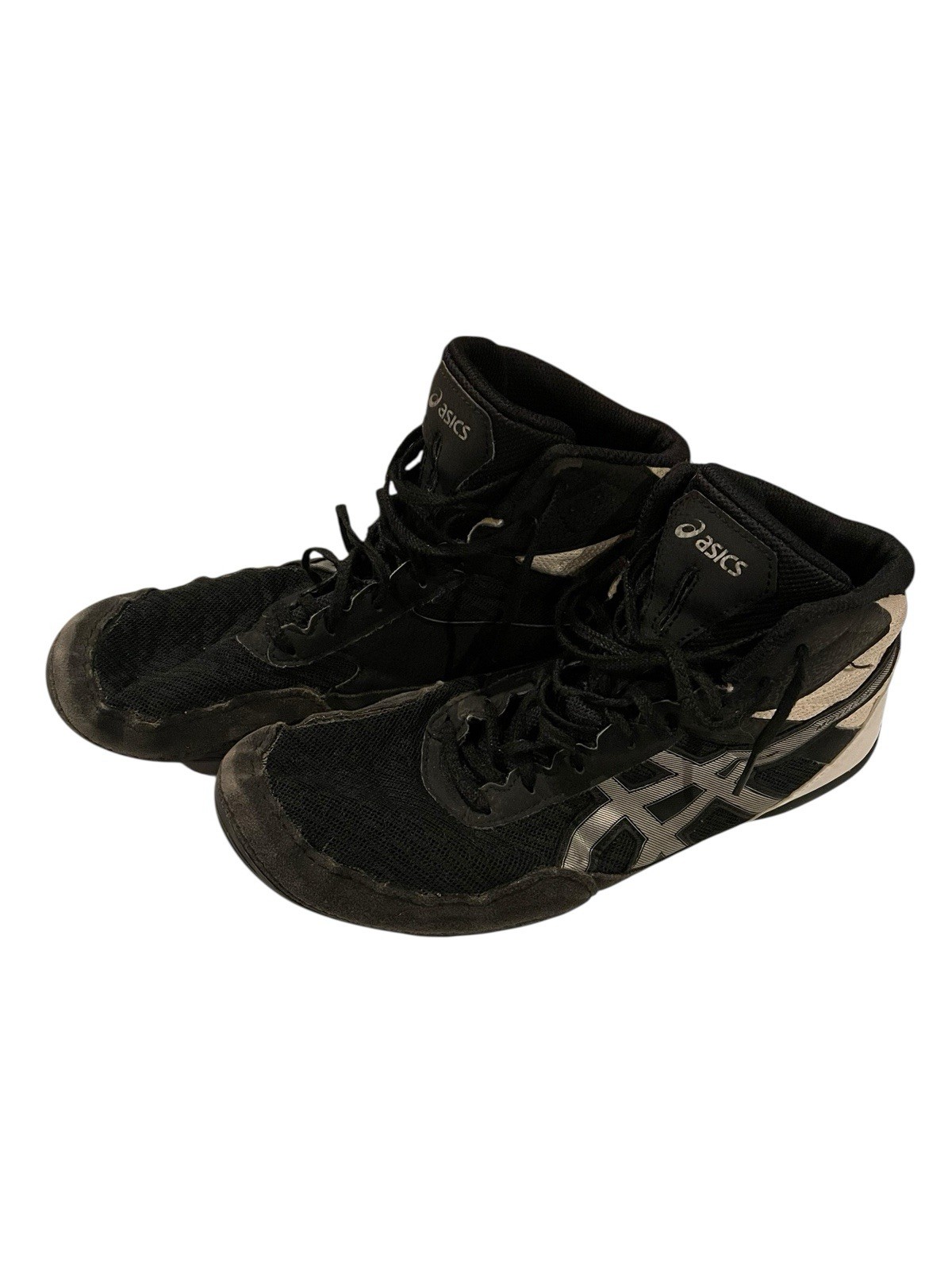 Mens Size 10 Asics Wrestling Shoes Matflex Black White Adult thumbnail 8