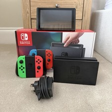 Nintendo Switch 32GB Neon Green/Red Console - Boxed
