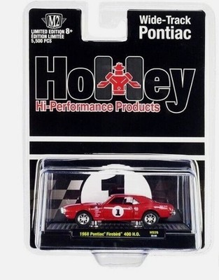 M2MACHINES, Pontiac Firebird 400 HO 1968 rot Holley in Blisterverpackung, 1/6...
