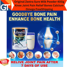 Original Zextra Sure Milk Powder 400g Knee Joint Pain Relief Bones Calcium Omega