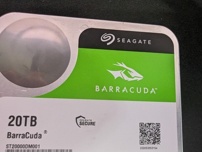 Seagate BarraCuda ST20000DM001 20TB 7200 RPM Internal Hard Drive