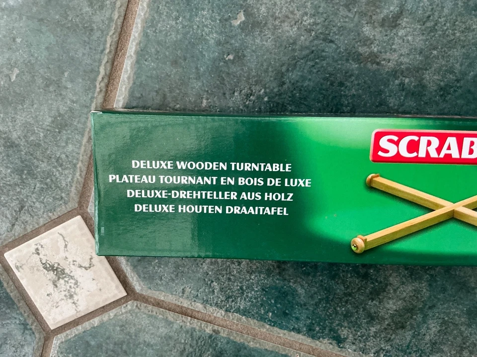 Scrabble Deluxe Wooden Turntable - Premium Rotating Game Board Accessory boxed - Image 2 of 4