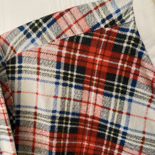 Vintage Sail Sears Roebuck Red Plaid Cotton Flannel Nightshirt Nightgown Women’s - Picture 5 of 14