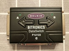Belkin F1U123 Bitronics Data Switch 3 Parallel Port For Home or Office