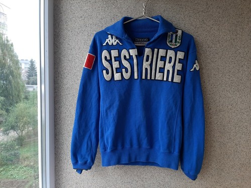 Sestriere Kappa Jacket Size S Blue Vintage Very Rare Verseion