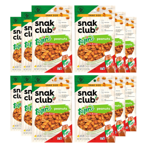 Tajin Peanuts, Roasted Nuts with Chili and Lime Seasoning, Mild, Gluten-Free, Ko