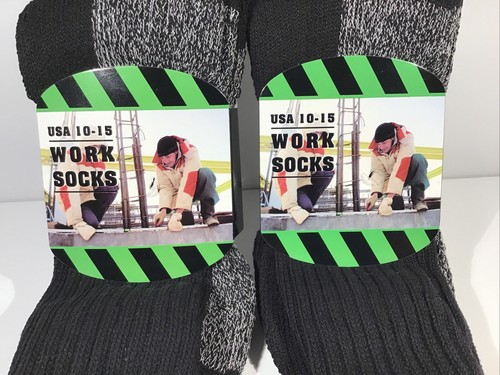 4 Pack Men's Heavy Duty Thermal Extra Thick Full Cushion Construction Size 10-15 - Picture 4 of 8