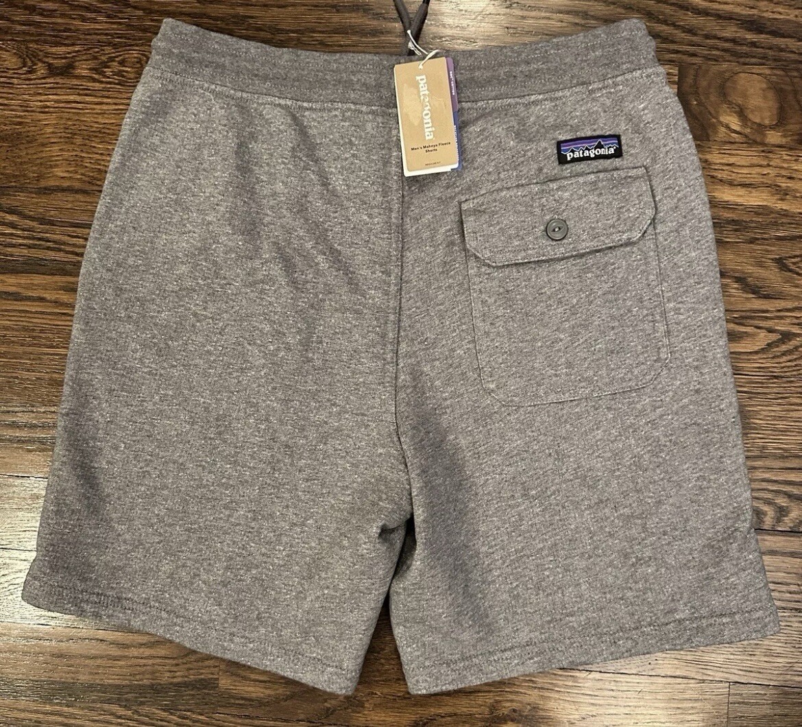 New Mens Patagonia Mahnya Fleece Gray Sweat Shorts Size Small Shorts eBay