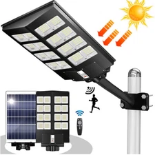 1000W Solar Street Lights Outdoor 100000LM High Brightness Dusk to Dawn LED Lamp