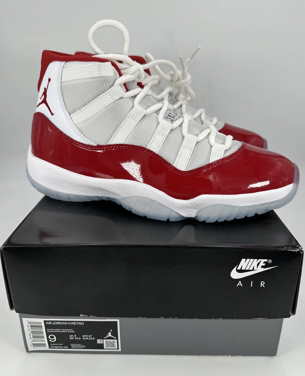 Jordan 11 top blanc et rouge