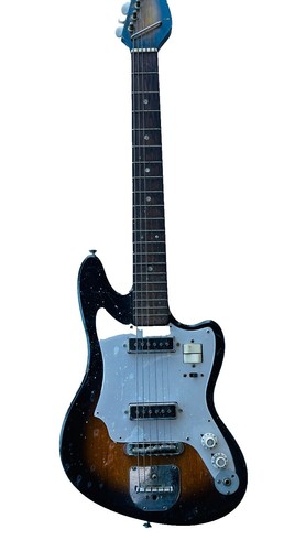 Electric Guitar Teisco WG-4L Pistol Head 1963 Vintage Cherry Red