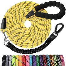 Long Dog Leash 15 FT Heavy Duty Rope Leashes for Dogs Training with Swivel Lo...