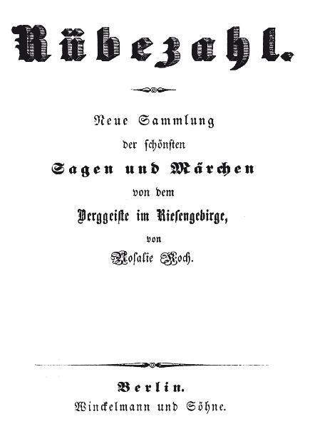 Thumbnail - Rübezahl - Berggeist Riesengebirge 1845 - Band 1, Rosalie Koch
