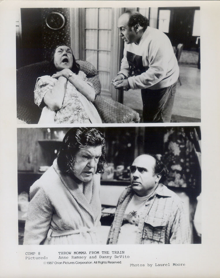 Vintage Photo 1987 Anne Ramsey Danny Devito Throw Momma From The Train
