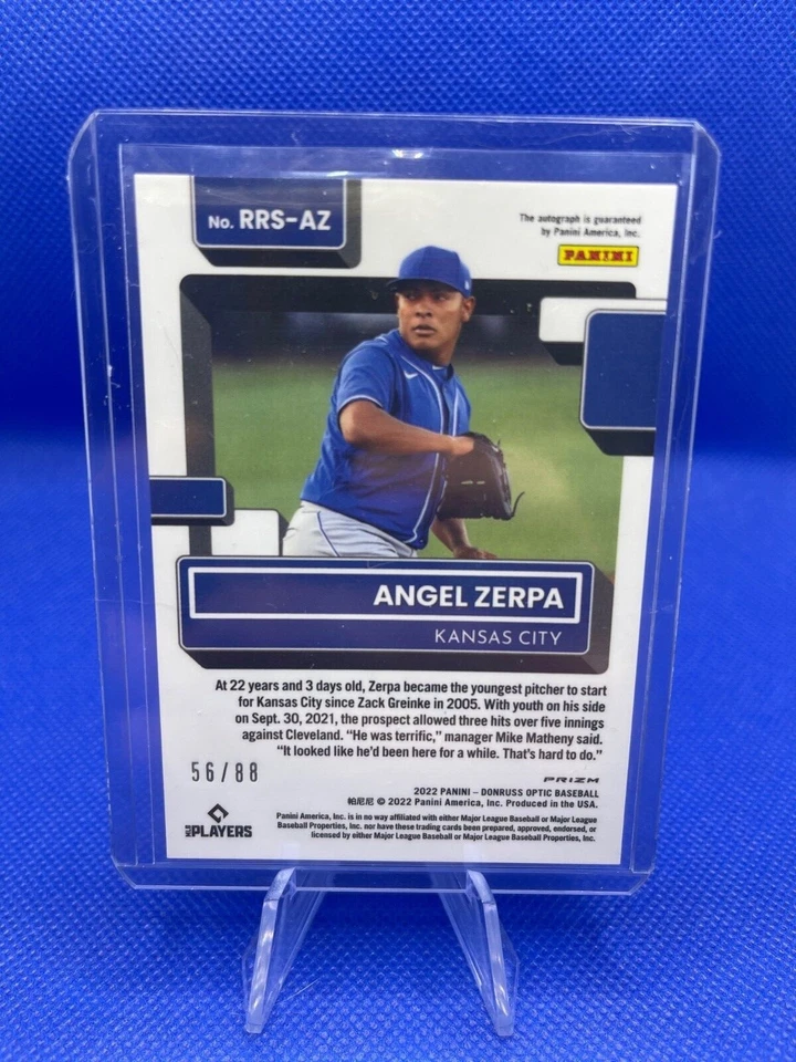 2022 Optic /88 Green Mojo Auto Rated Rookie Angel Zerpa+Mosaic Prizm Base Auto - Image 3 of 4