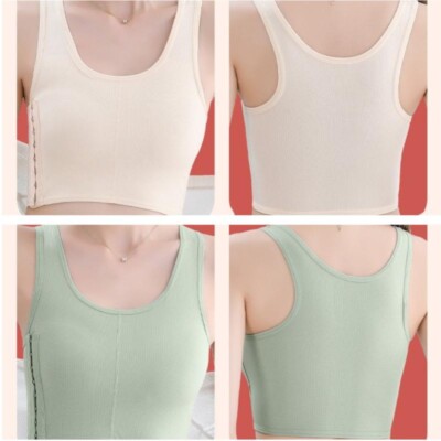 Lady Chest Breast Binder Elastic Buckle Tomboy FTM Sports Bra Vest Tank Tops Tee