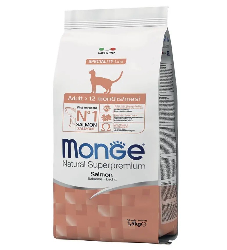 MONGE NATURAL ADULT SALMONE 400GR - 6 pezzi