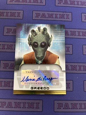 2006 Topps Star Wars Evolution Update Maria De Aragon Auto Autograph GREEDO C