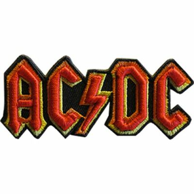 AC/DC - BAND LOGO - TEXTURED EMBROIDERED PATCH - BRAND NEW - MUSIC 4975 ...
