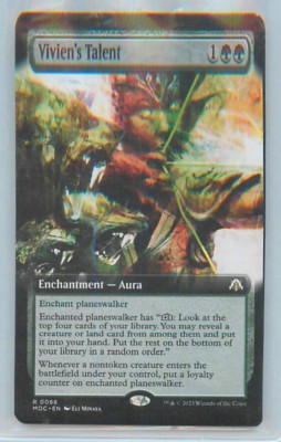 MTG MoM Vivien's Talent 0086 R Extended Art Non Foil