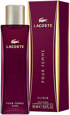   LACOSTE Pour Femme Elixir Eau de Parfum 90ml Neu OVP in Folie RARE  