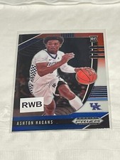2020 Panini Prizm Draft Picks Collegiate #79 ASHTON HAGANS Red White Blue