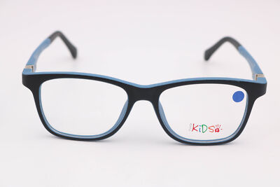 Modern Optical Mischief Black Blue Square Eyeglasses Frames 46-15-125