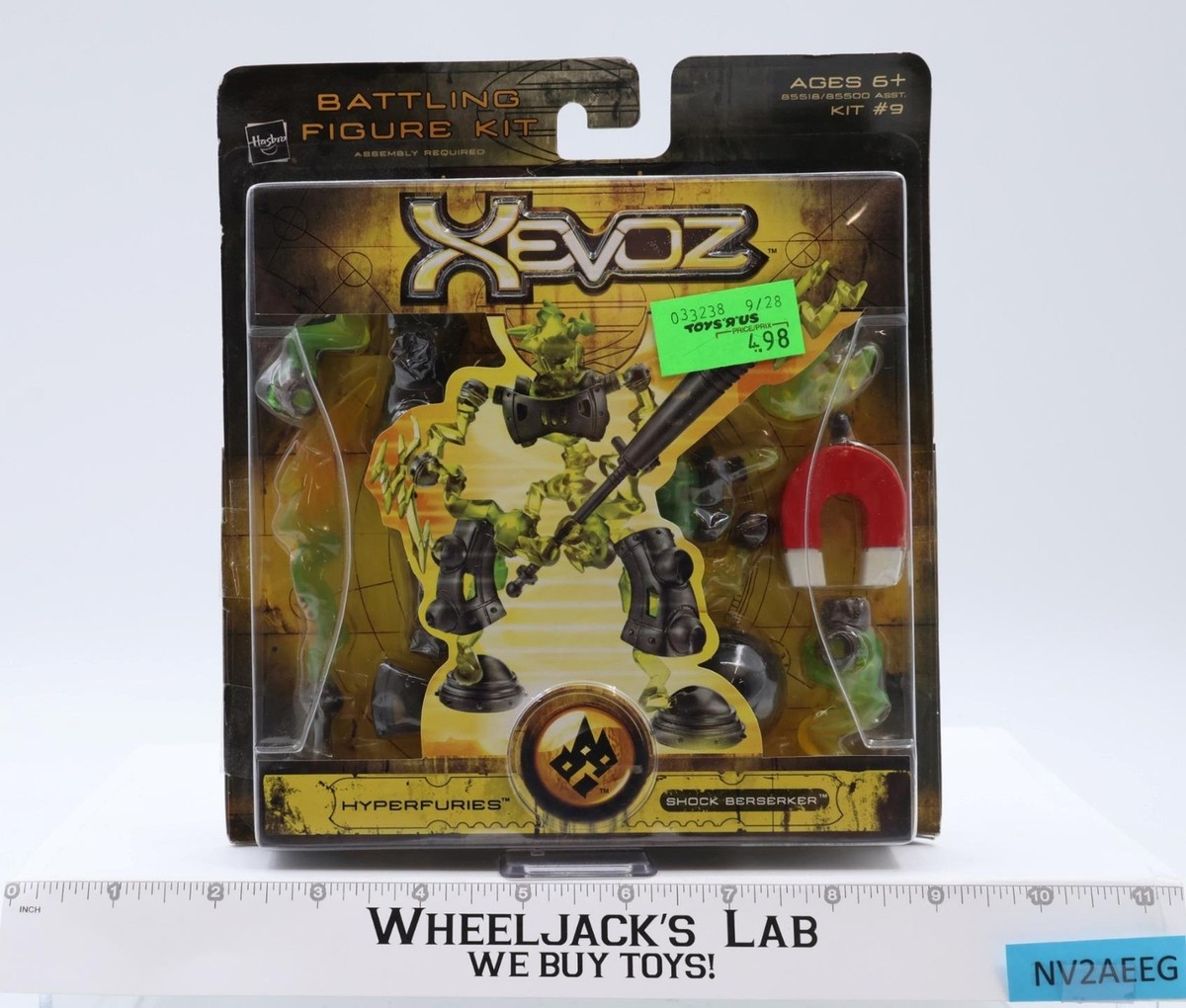 Hyperfuries Shock Berserker Xevoz 2004 Hasbro Action Figure NEW