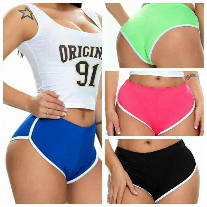 Womens Booty Sports Yoga Shorts Fitness Running Workout Gym Hot Pants Plus  Size