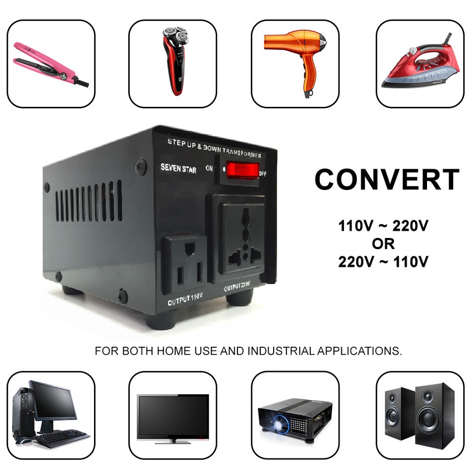 Waeco Inverter Trasformatore Convertitore Seven Star 100W – 110V A 220V E Viceversa, Presa Tipo E, Per Viaggi Trasformatore E Plug - Foto 4