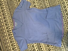 women s movement scrubs blue matching set
