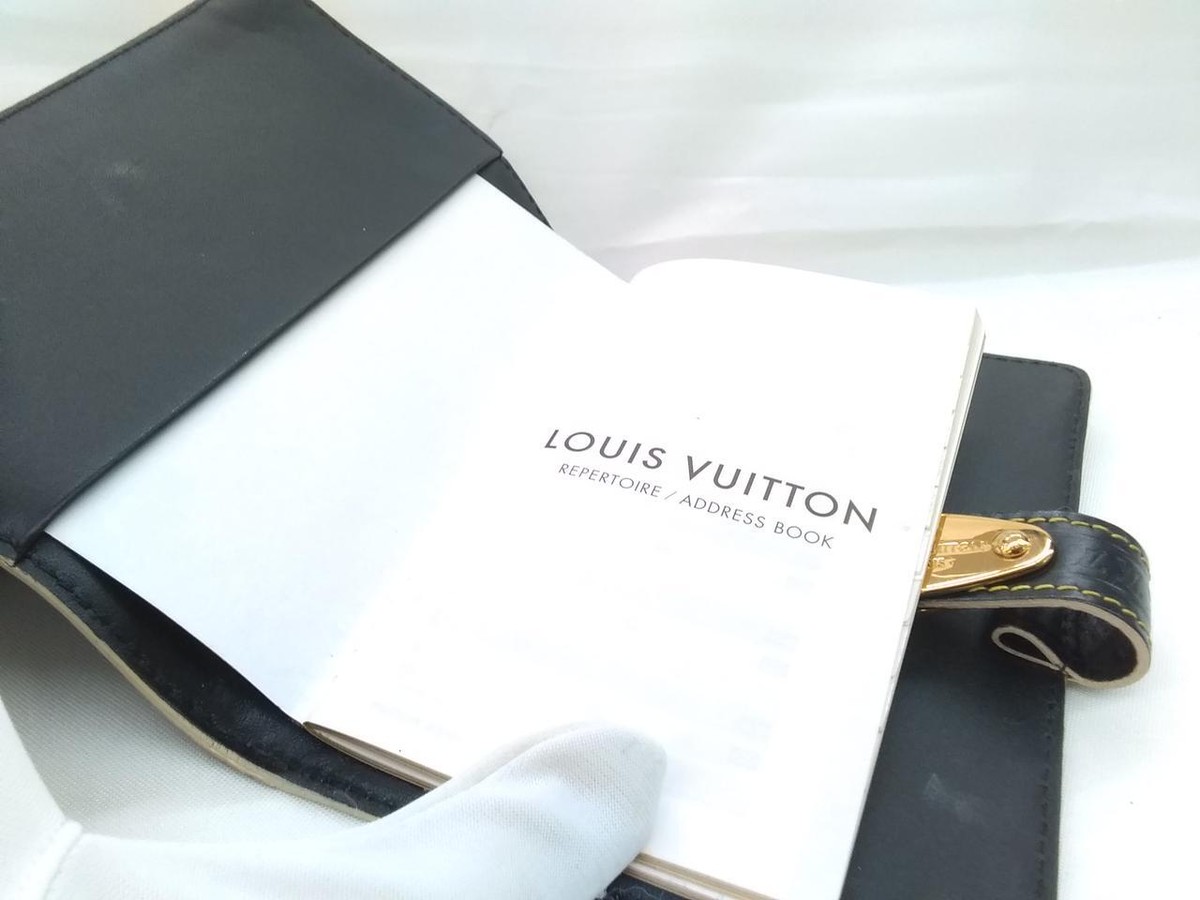 Louis Vuitton Authentic 14.5 cm Notebook Address Book Cover
