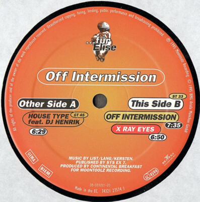 Continental Breakfast - Off Intermission (12'') (Very Good (VG)) - 1067514733